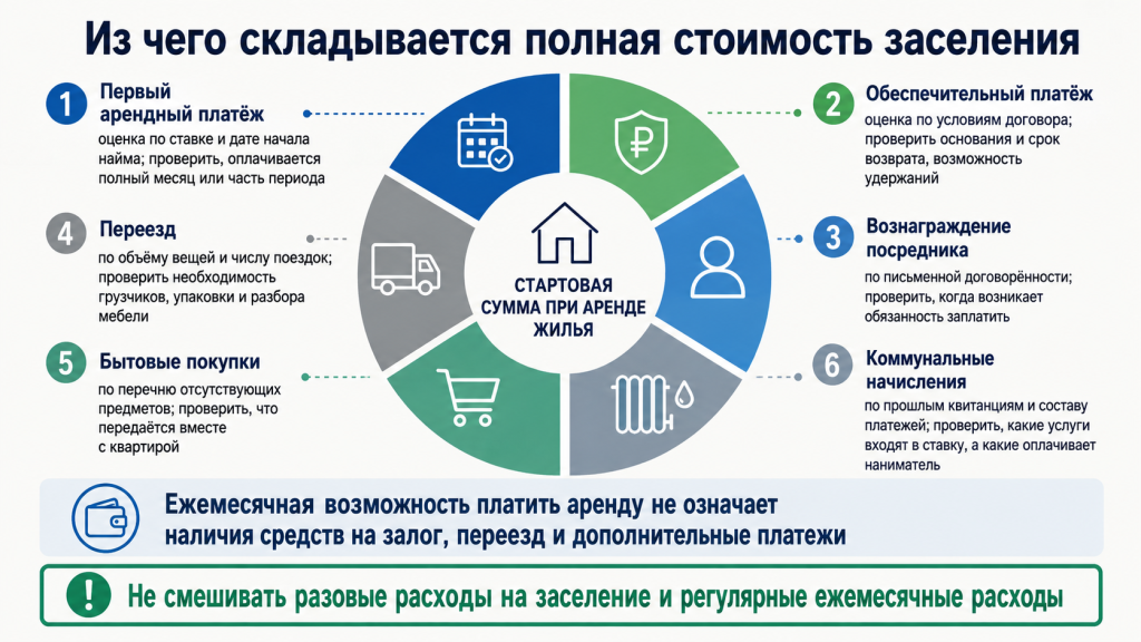 Из чего складывается полная стоимость заселения